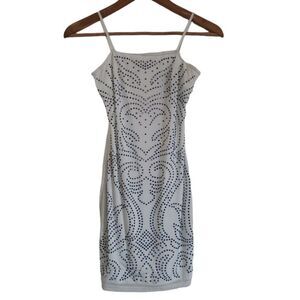 NWT Women's Rhymestone dress Mini dress white size small privately privi…